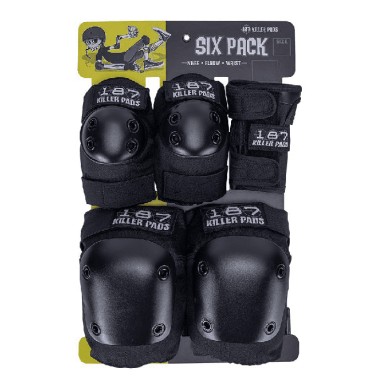 187 Killer Protector Pads Adult Six Pack Set