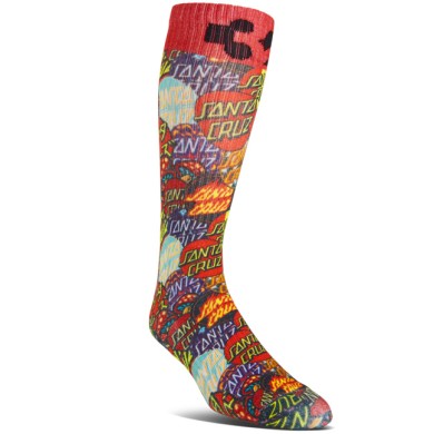 Τhirtytwo x Santa Cruz Men's Ski / Snowboard Socks Crew 3-Pack