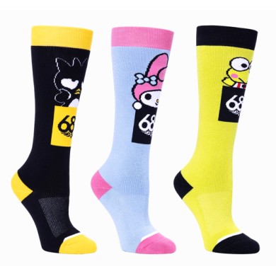 686 Wns Socks Hello Kitty And Friends 3-Pack