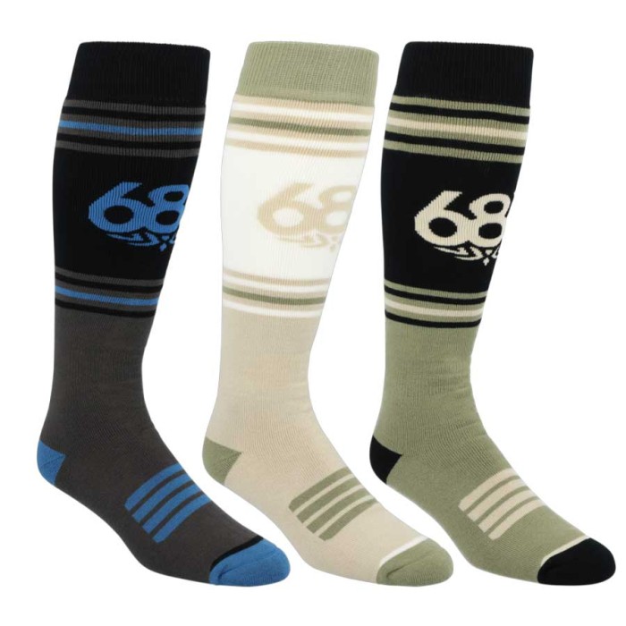 686 Men's Ski-Snowboard Socks Gameday 3 Pack ΡΟΥΧΑ ΒΟΥΝΟΥ