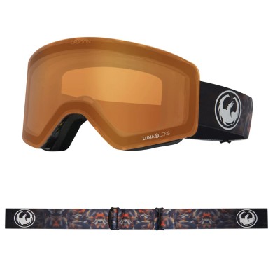 Dragon Goggles R1 OTG Fireleaf/LL Dark Smoke+LL Amber