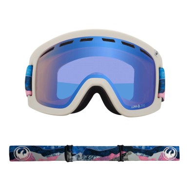 Dragon Googles D1 OTG Mnt Bliss/LL Flash Blue+LL Dark Smoke WOMEN