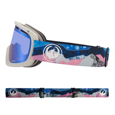 Dragon Googles D1 OTG Mnt Bliss/LL Flash Blue+LL Dark Smoke WOMEN