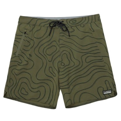 Florence Mens Boardshort Isobar Burnt Olive