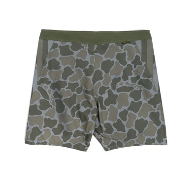 Florence Mens Boardshort  F1 Pro Hawaii Camo Olive Green