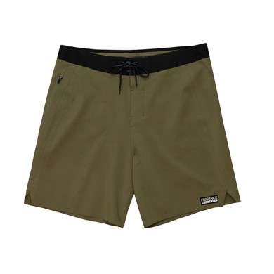 Florence Mens F1 Zero Boardshort Weld Olive Green