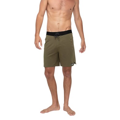 Florence Mens F1 Zero Boardshort Weld Olive Green