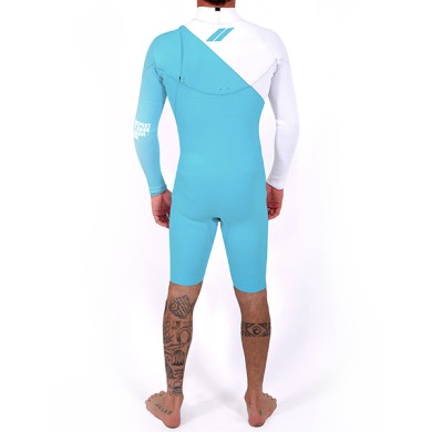 Janga Mens Wetsuit Indigent 2 LongSleeves 2/2mm White & Blue MEN