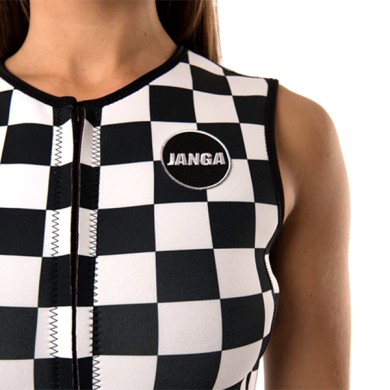 Janga Womens Wetsuit No Sleeves AllStars 2/2mm Checkers WOMEN