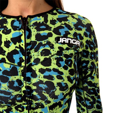 Janga Womens Jangle HigherCut 2/2mm Leopard Blue & Green WOMEN