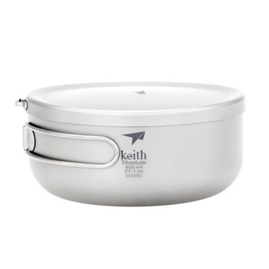 Keith Titanium Lunch Box 800ml Camping