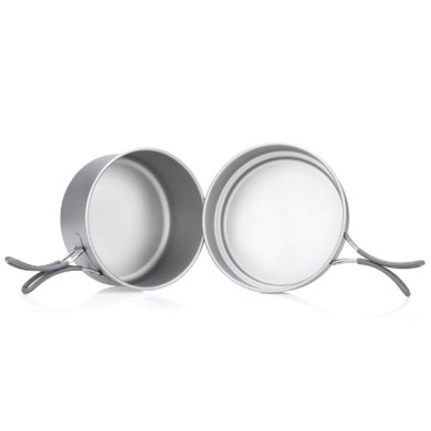 Keith Pan Cook 2-Piece Titanium Pot And Pan Cook Set 950/600ml