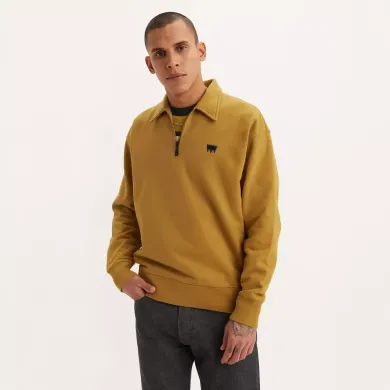 Levi's Men's Knit Skate New Quarter Zip Neutrals ΡΟΥΧΑ ΠΟΛΗΣ