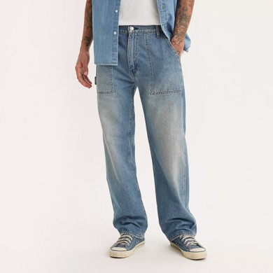 Levi's Mens 555 Relaxed Straight Utility Jeans