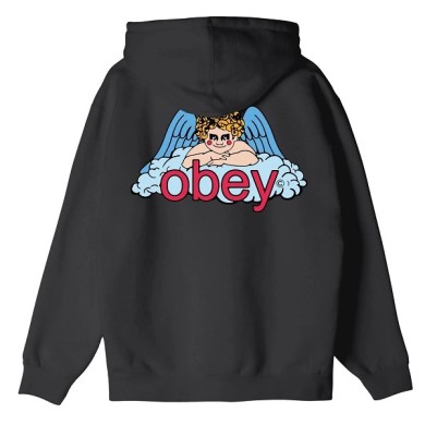 Obey Αντρικό Fleece Φούτερ με Φερμουάρ Heaven Angel