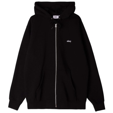 Obey Αντρικό Fleece Φούτερ με Φερμουάρ Tab Specialty