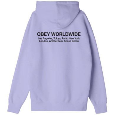 Obey Φούτερ Worldwide Cities Premium με Κουκούλα