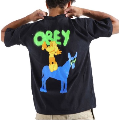 Obey Κοντομάνικο Μπλουζάκι Donkey Heavy Weight Tee