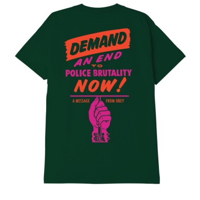 Obey Κοντομάνικο Μπλουζάκι End Police Brutality Classic Tee