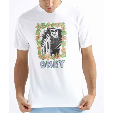 Obey Κοντομάνικο Μπλουζάκι Flower Frame Classic Tee