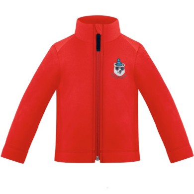 POIVRE BLANC BBBY FLEECE SWEATER RED