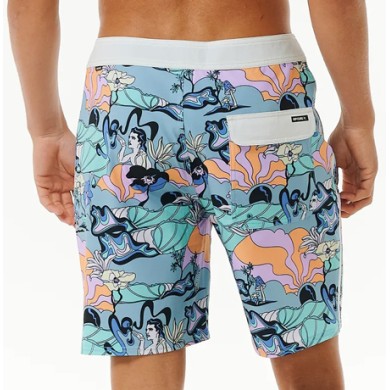 Rip Curl Mens Boardshort Mirage Postcards Dusty Aqua