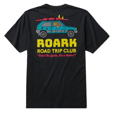 Roark Revival Mens T-Shirt Road Trip Club Black