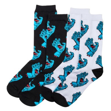 Santa Cruz  Men's Socks Multi Hand (2 Pack) 