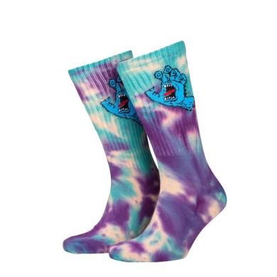 Santa Cruz Socks Screaming Hand Tie Dye