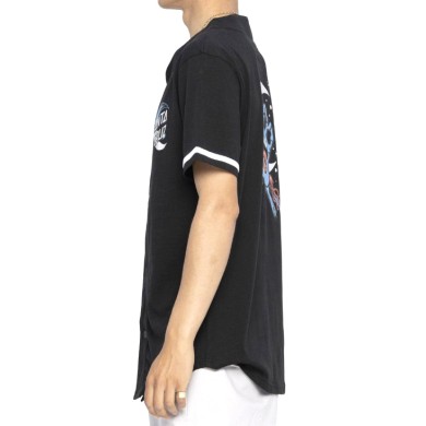 Santa Cruz Men's Short Sleeve Baseball Top Cosmic Bone Hand