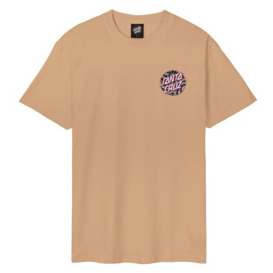 Santa Cruz Mens T-Shirt Vivid Slick Dot Taupe