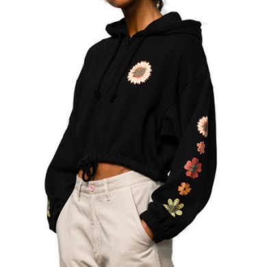 Santa Cruz Women's Zip Hoodie Floral Mix Up