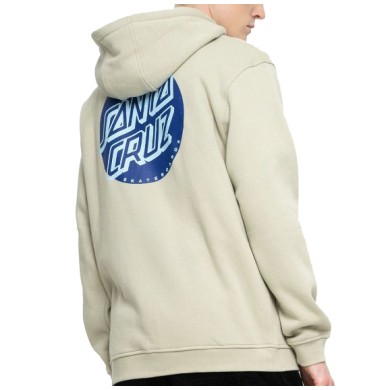 Santa Cruz Men's Hoodie with Zip Shadowless Dot