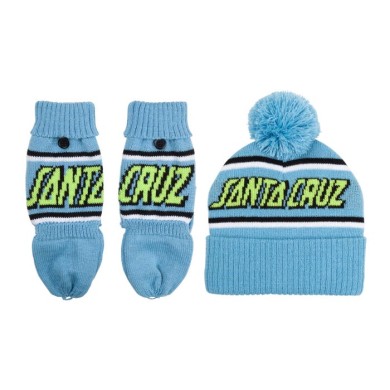 Santa Cruz Wns Beanie Strip Beanie & Mitten WOMEN